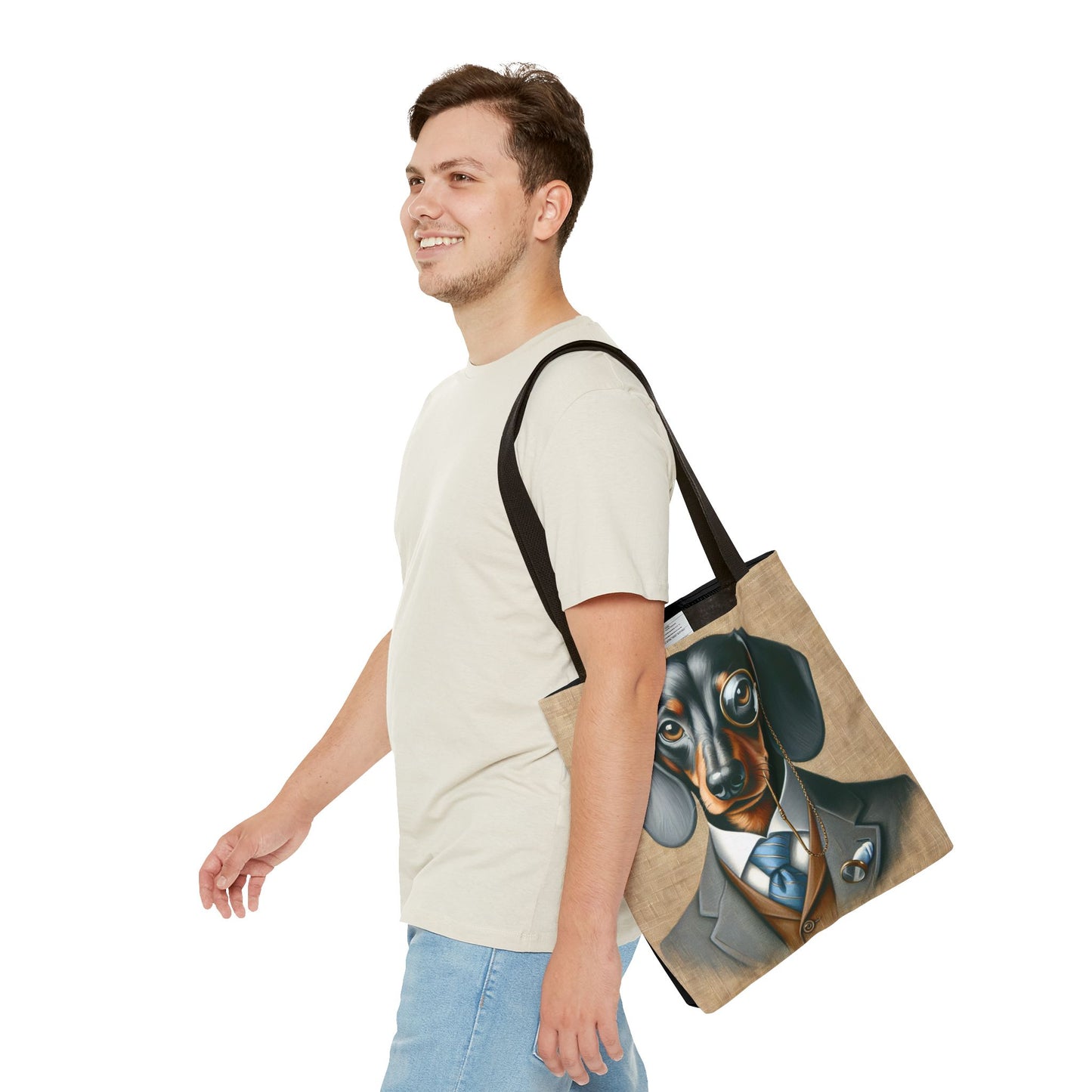 Mr Dachshund Tote Bag (AOP)