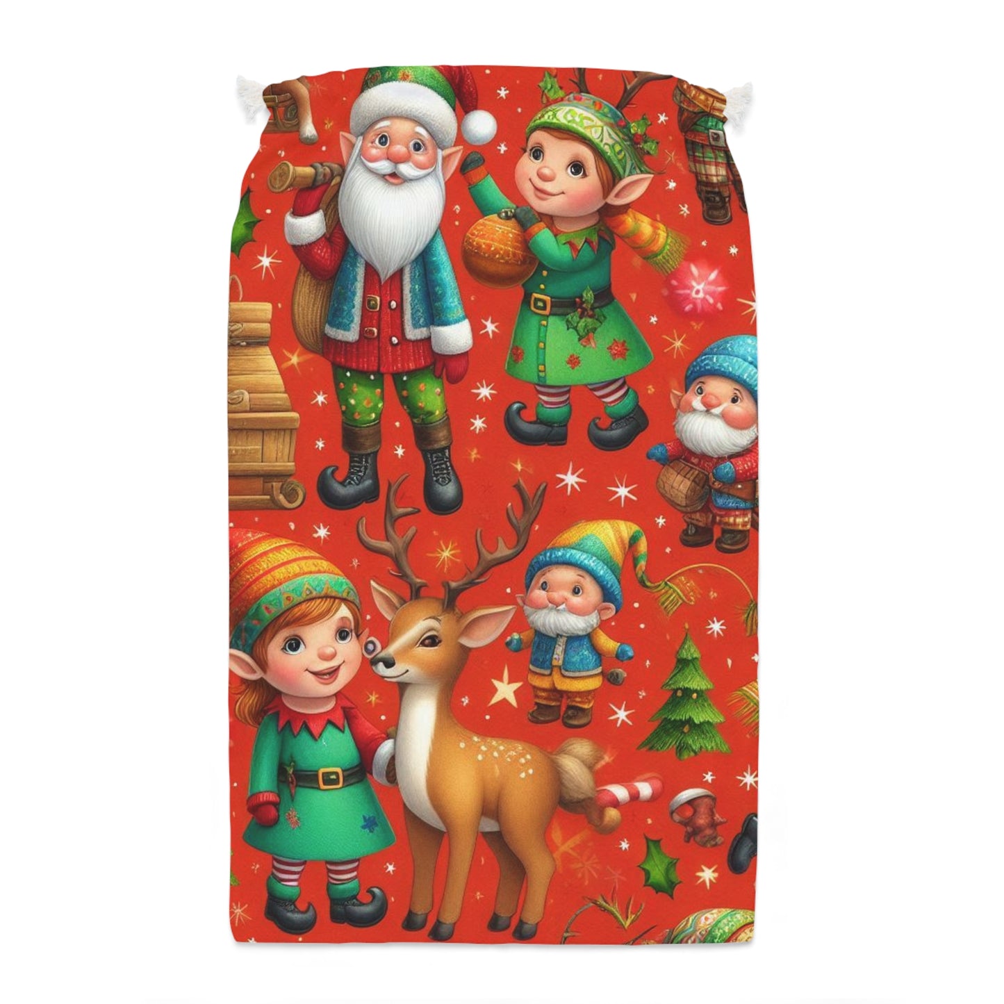 Red Santa & Elf Gift Sack