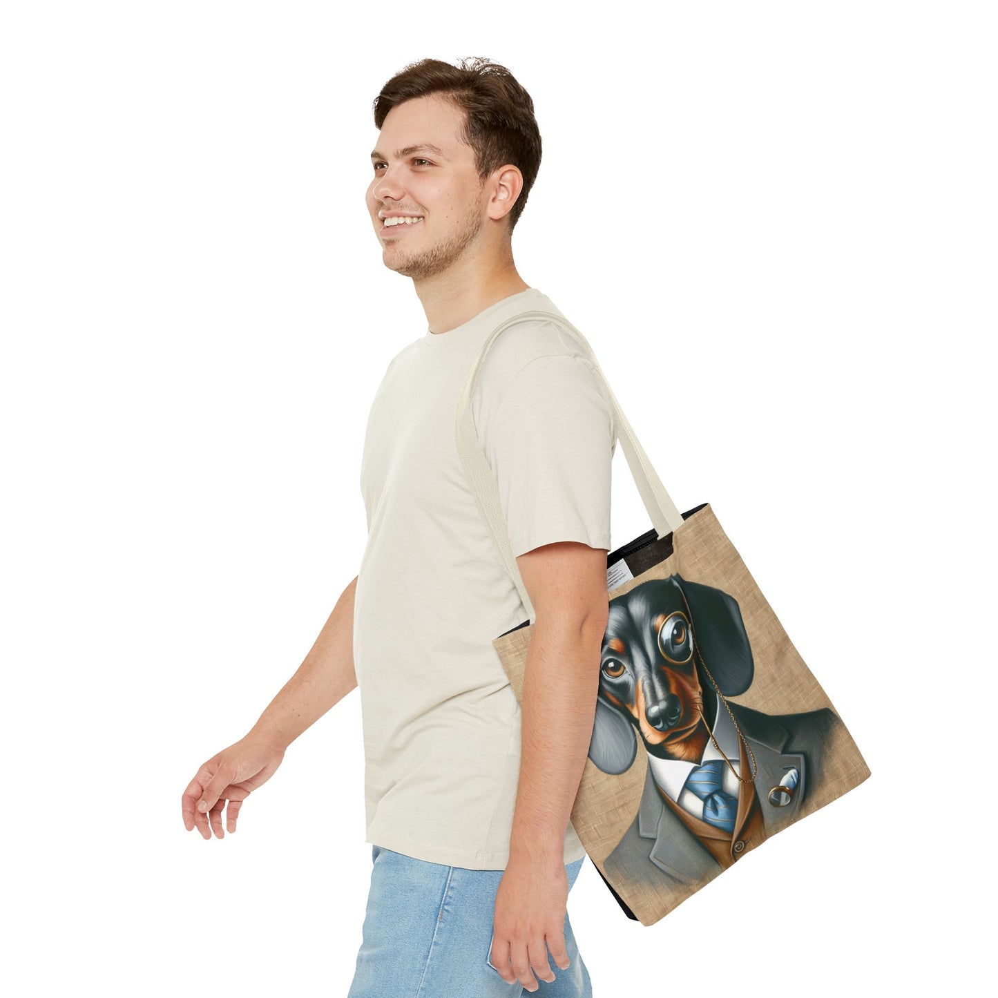 Mr Dachshund Tote Bag (AOP)