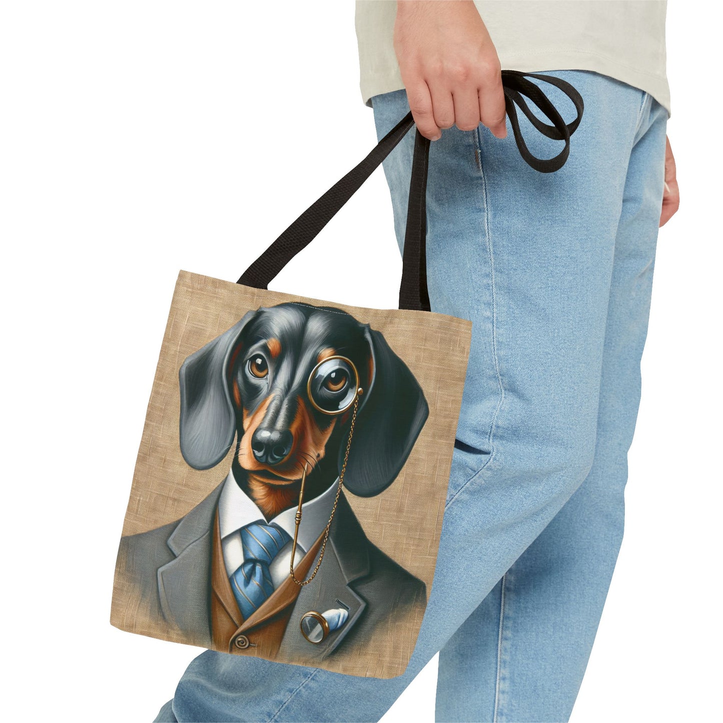 Mr Dachshund Tote Bag (AOP)