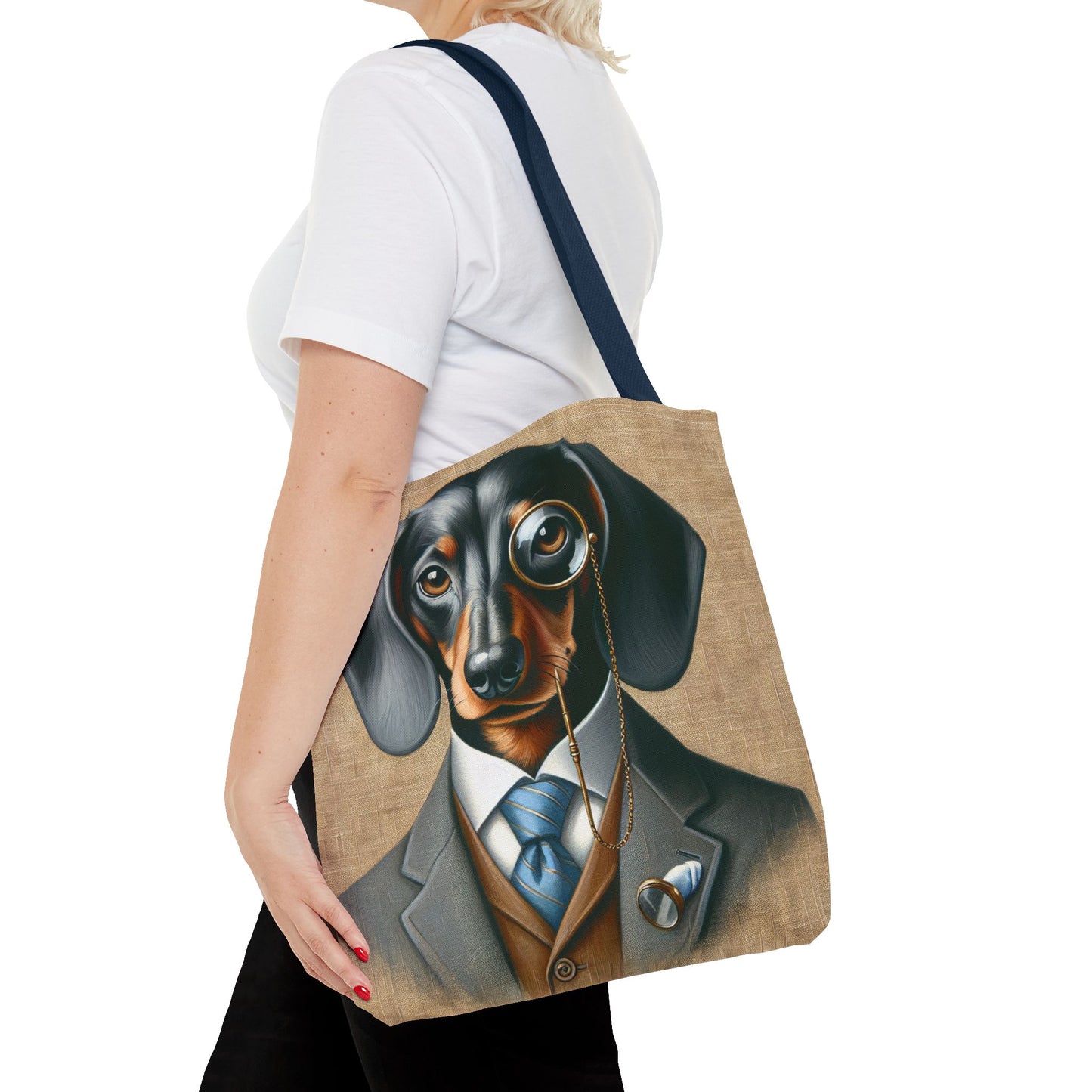 Mr Dachshund Tote Bag (AOP)