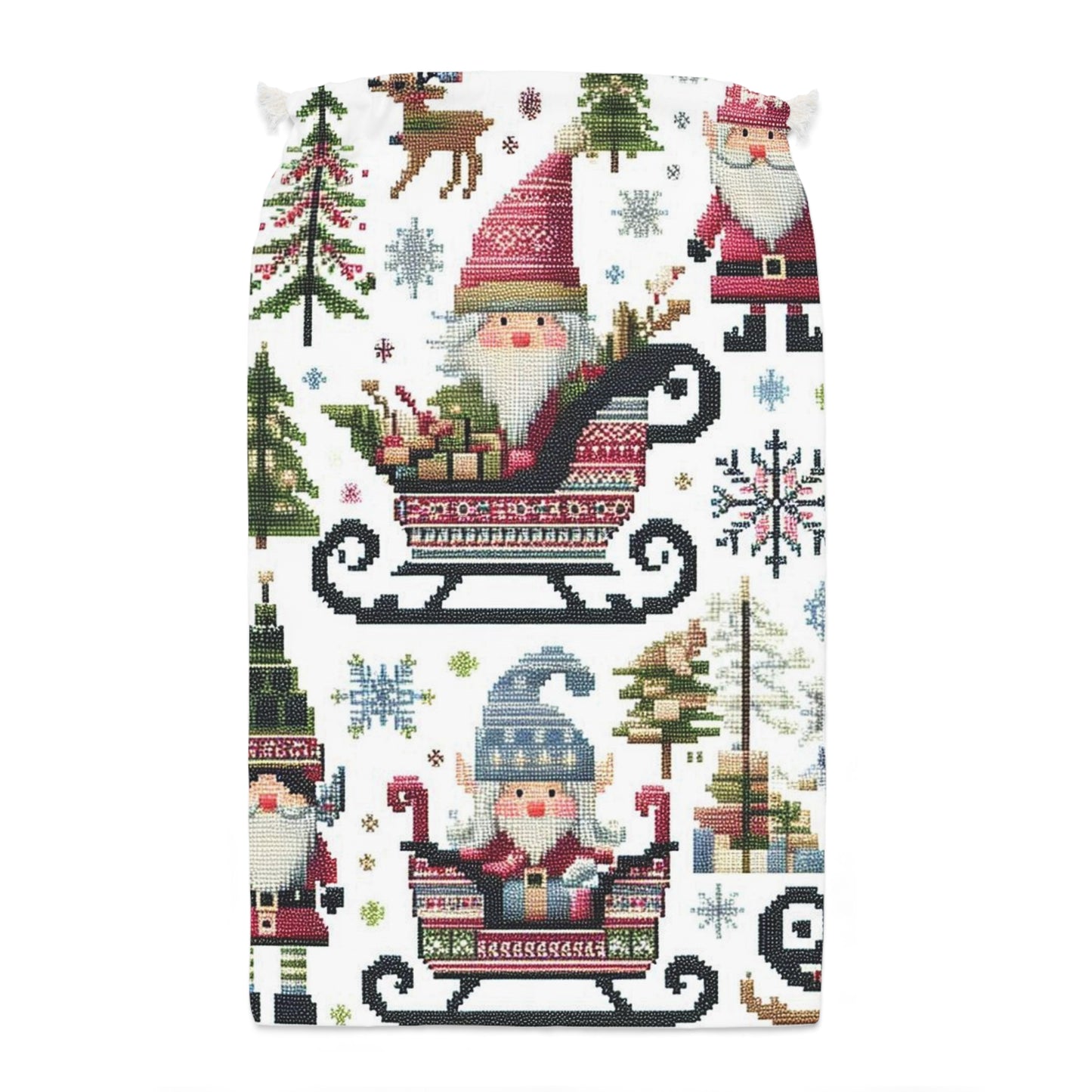 Nordic Cross Stitch Gift Sack