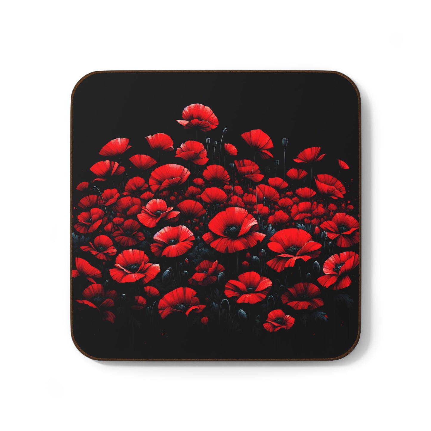 Poppies Hardboard Back Coaster