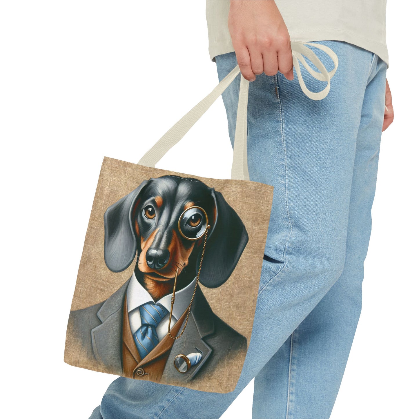 Mr Dachshund Tote Bag (AOP)