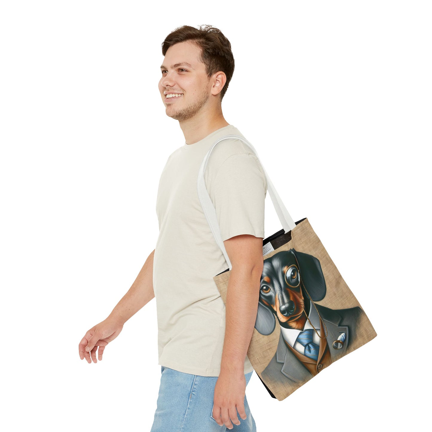 Mr Dachshund Tote Bag (AOP)