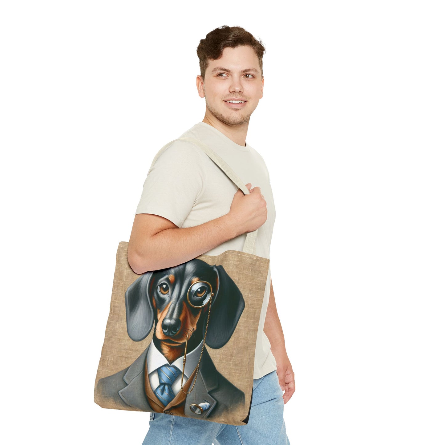 Mr Dachshund Tote Bag (AOP)