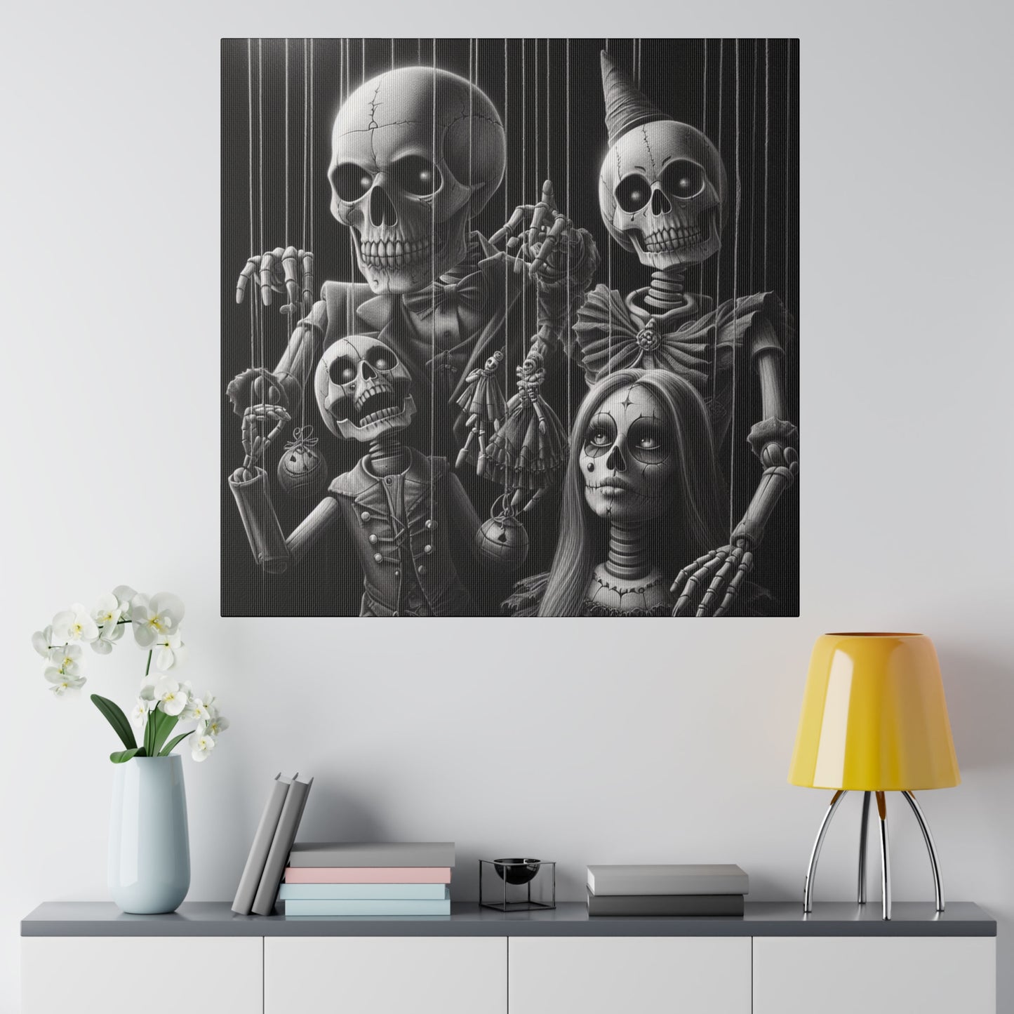 Halloween Marionettes Canvas Print