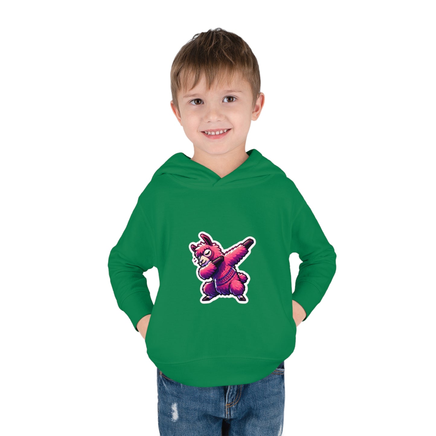 Dabbing Llama Toddler Pullover Fleece Hoodie