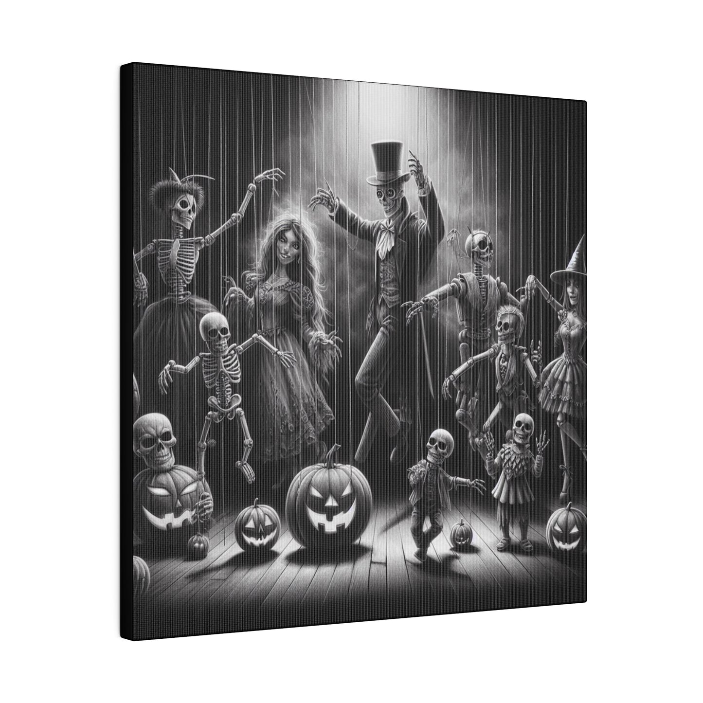 Halloween Marionettes Canvas Print