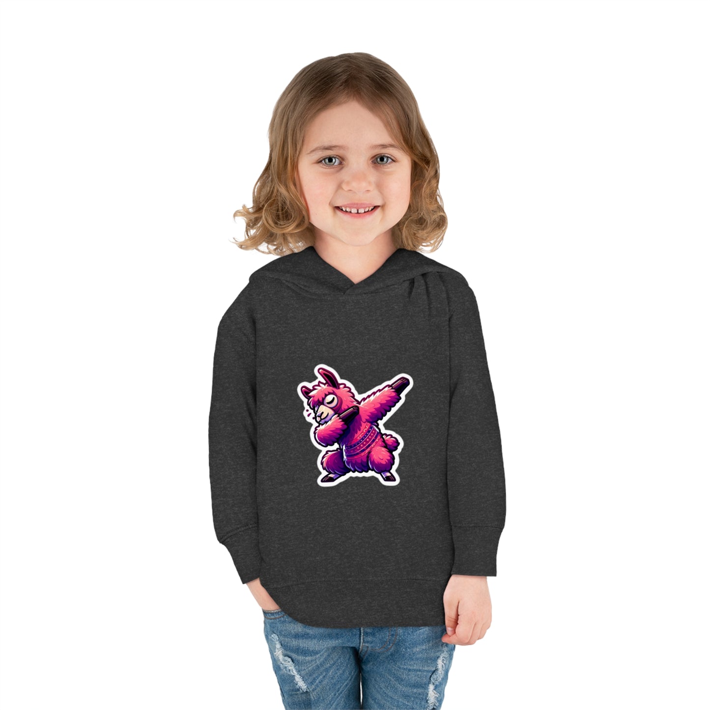 Dabbing Llama Toddler Pullover Fleece Hoodie