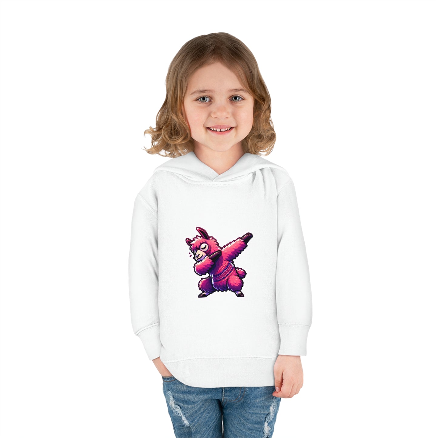 Dabbing Llama Toddler Pullover Fleece Hoodie