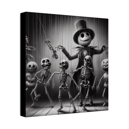 Halloween Marionettes Canvas Print