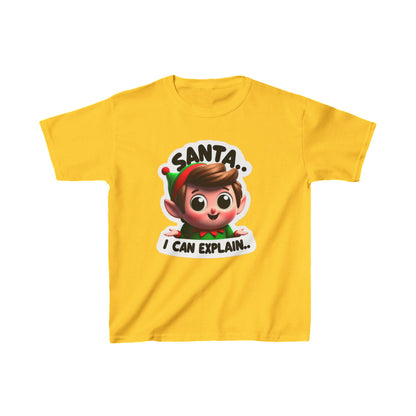 "Santa, I Can Explain" Scout Elf Heavy Cotton™ Tee