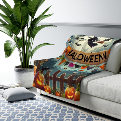 Halloween Collection Sherpa Fleece Blanket