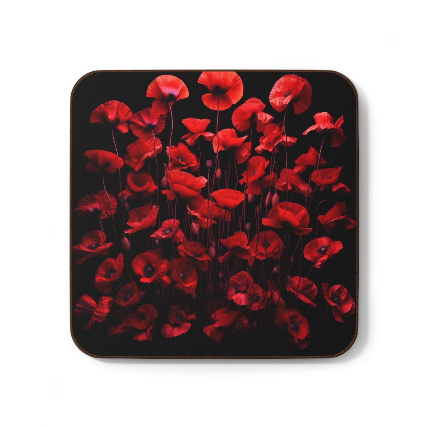 Poppies Hardboard Back Coaster