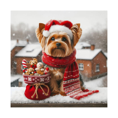 Yorkshire Terrier Christmas Poster