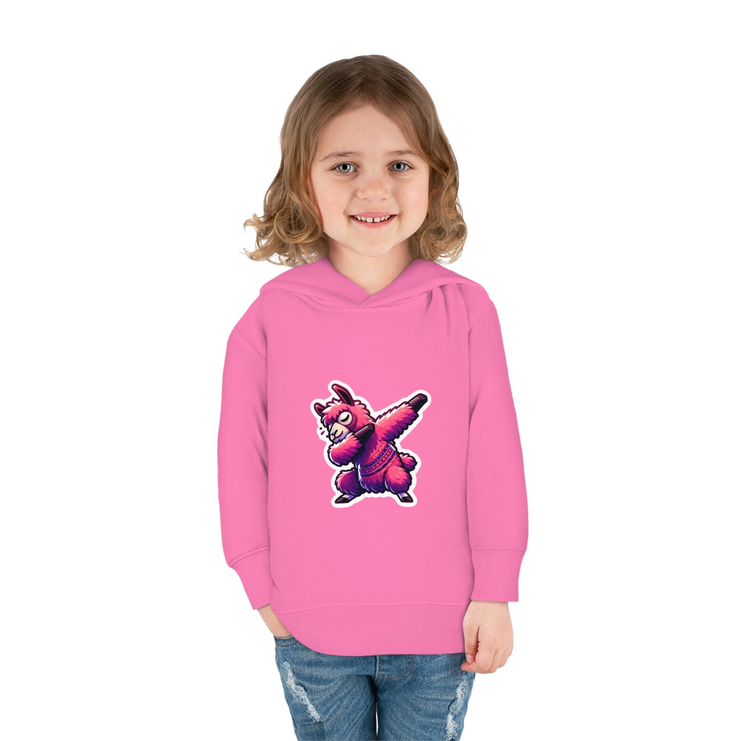 Dabbing Llama Toddler Pullover Fleece Hoodie