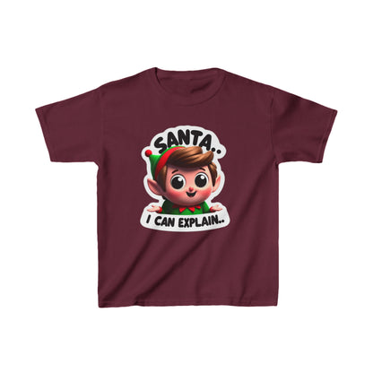 "Santa, I Can Explain" Scout Elf Heavy Cotton™ Tee