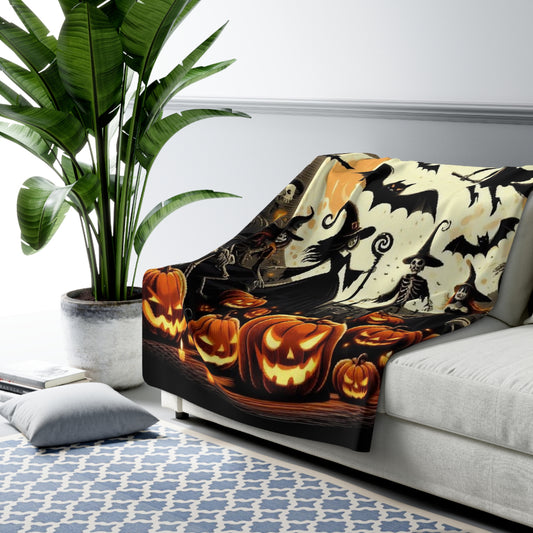 Halloween Collection Sherpa Fleece Blanket