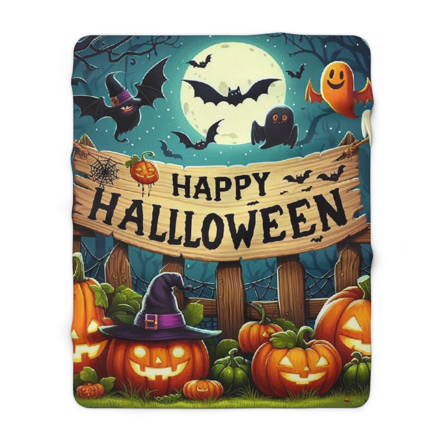 Halloween Collection Sherpa Fleece Blanket