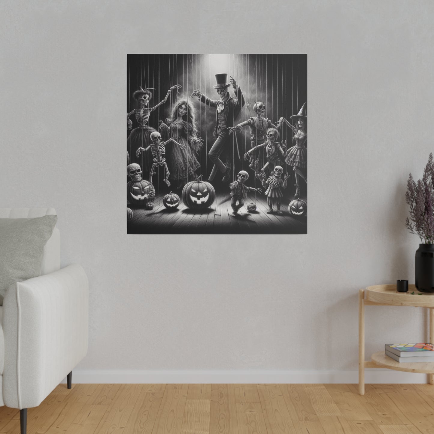 Halloween Marionettes Canvas Print