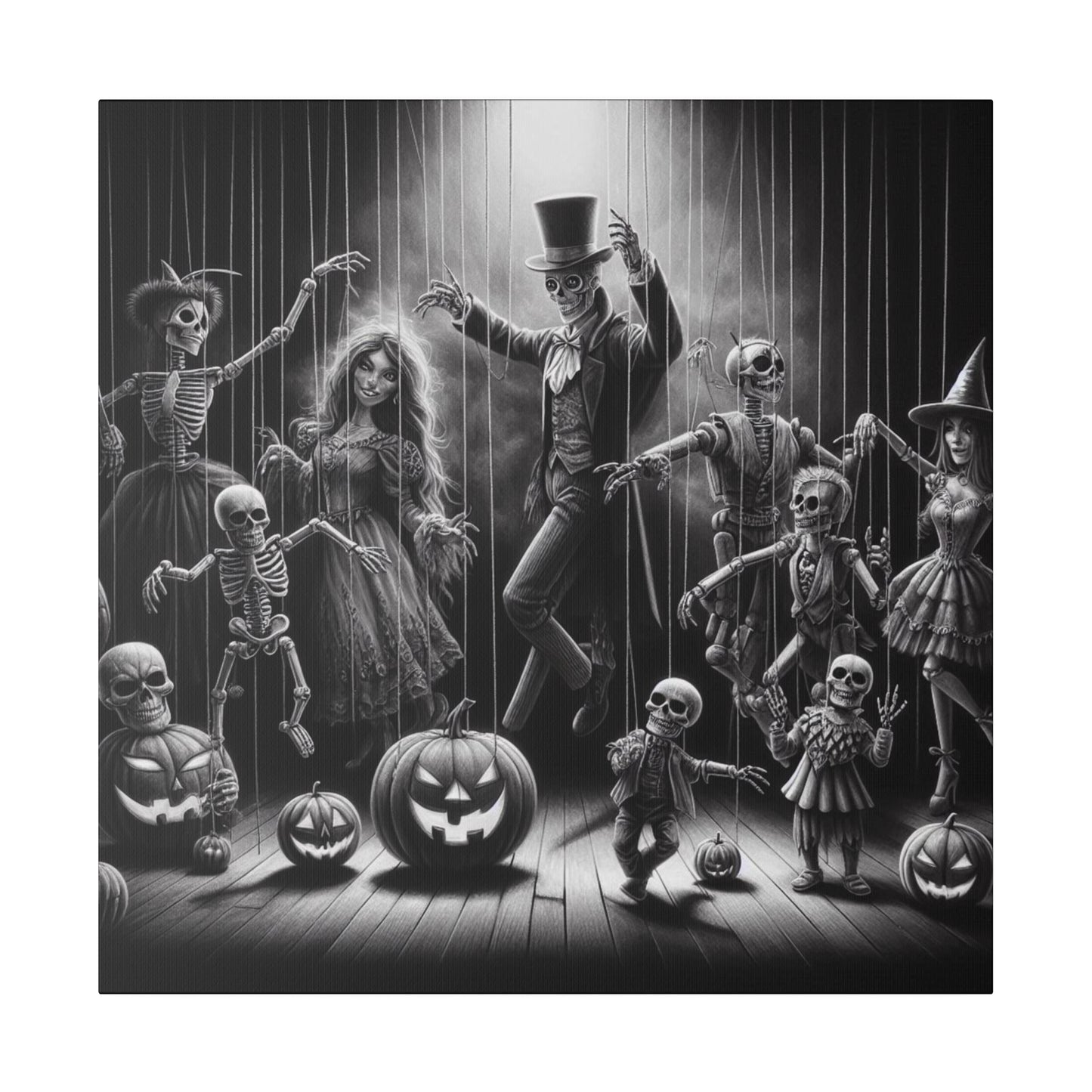 Halloween Marionettes Canvas Print