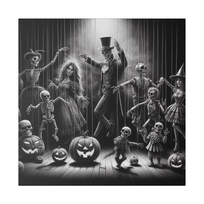 Halloween Marionettes Canvas Print