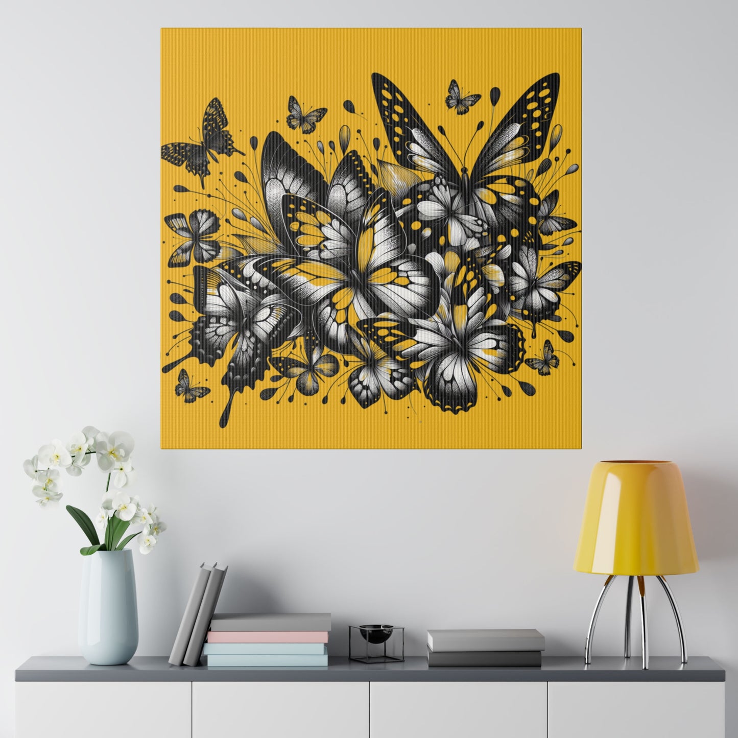 Butterfly Rush Graphic Original Matte Canvas, Stretched, 0.75"