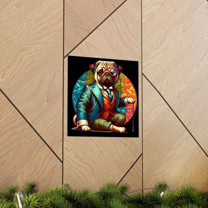 Mr Pug Vertical Posters