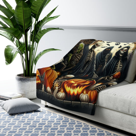 Halloween Collection Sherpa Fleece Blanket