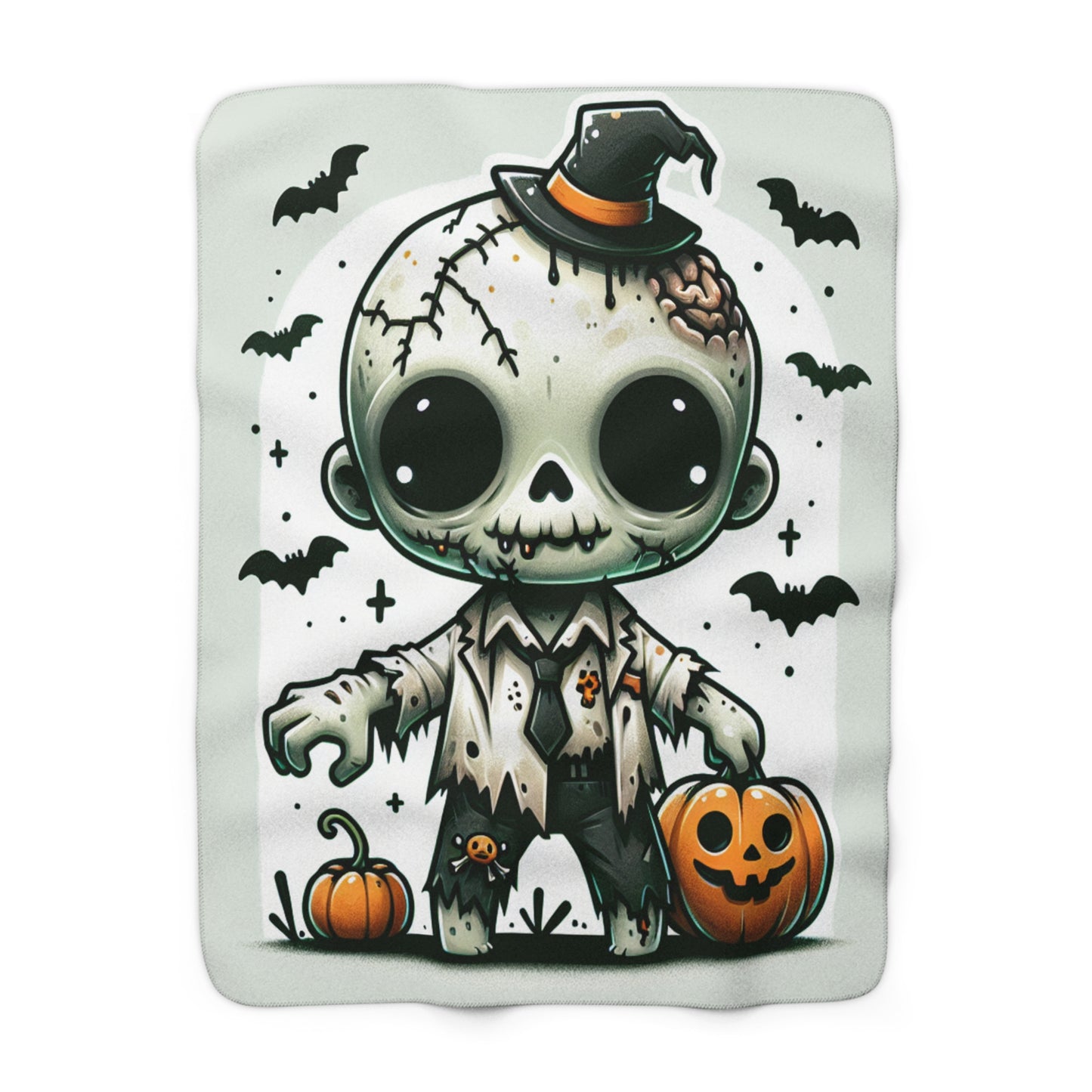 Zombie Halloween Collection Sherpa Fleece Blanket