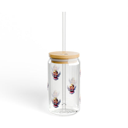 Chrismas Angel Christmas Sipper Glass, 16oz