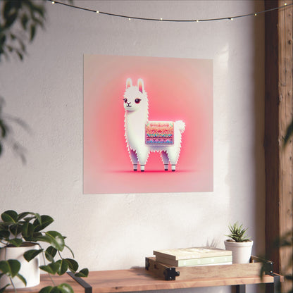 Llama A Vertical Posters