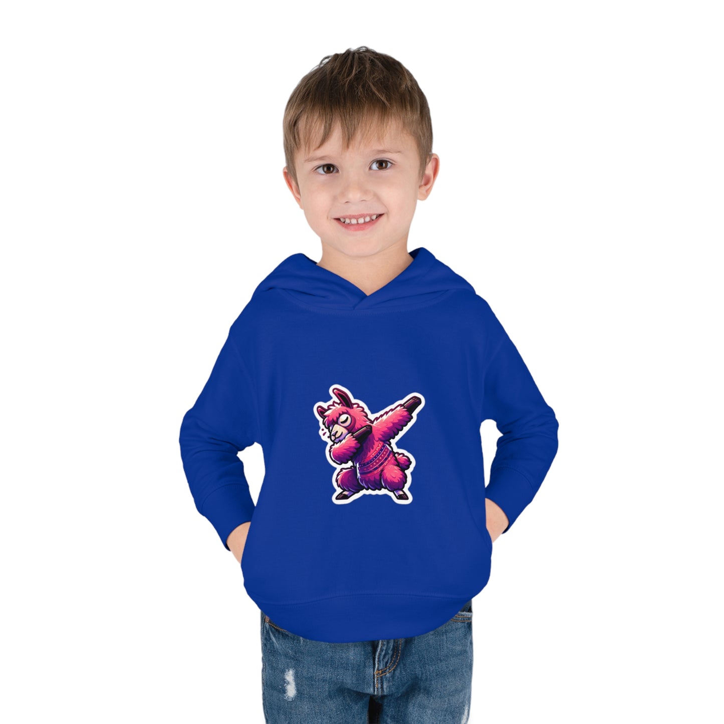 Dabbing Llama Toddler Pullover Fleece Hoodie