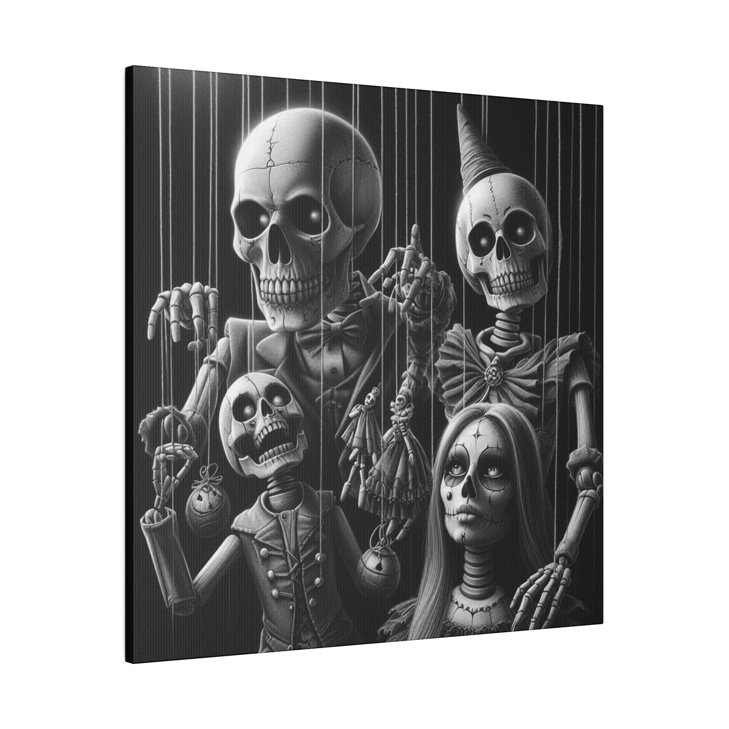 Halloween Marionettes Canvas Print