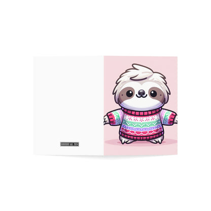 Sloth Collection Greeting Cards BLANK (1, 10, 30, and 50pcs)