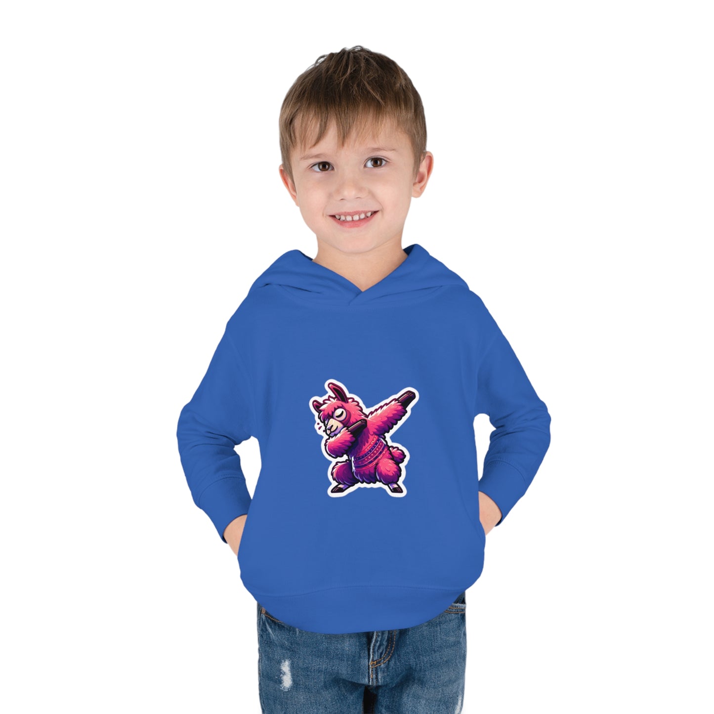 Dabbing Llama Toddler Pullover Fleece Hoodie