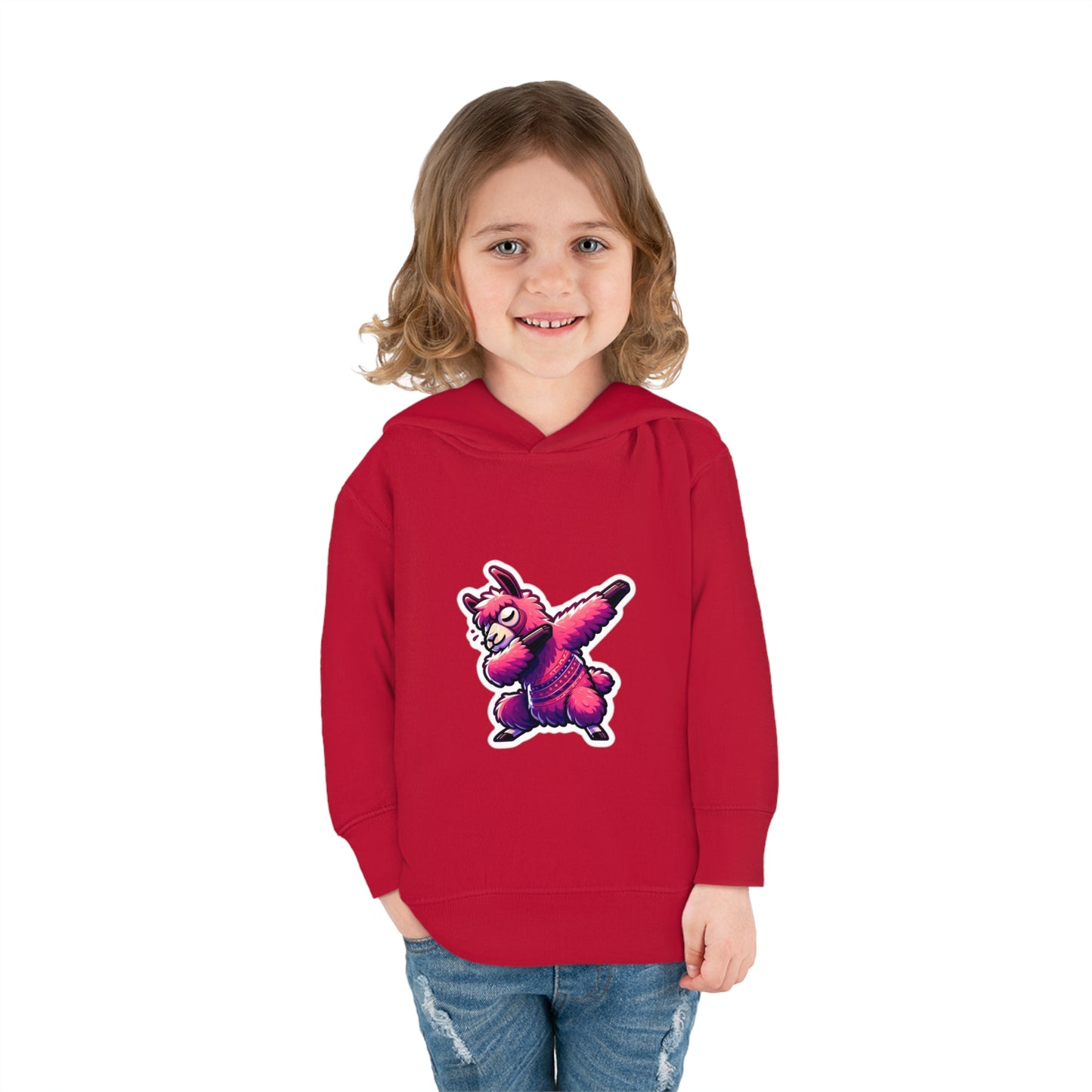 Dabbing Llama Toddler Pullover Fleece Hoodie