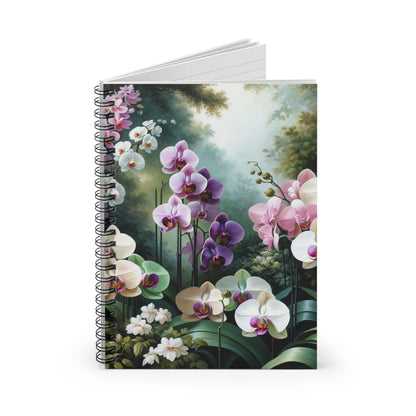 Orchid Spiral Notebook - Ruled Line