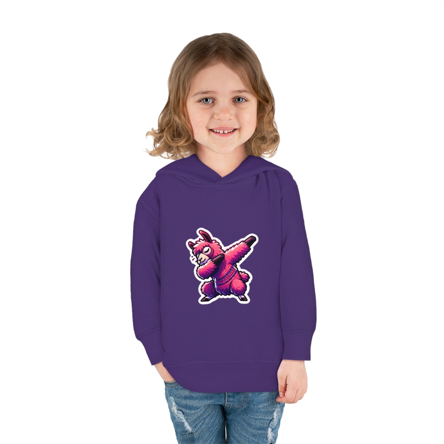 Dabbing Llama Toddler Pullover Fleece Hoodie