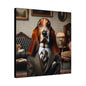 Mr Basset Hound Matte Canvas, Stretched, 0.75"