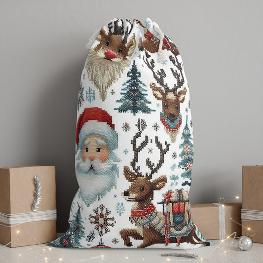 Nordic Rudolf Christmas Gift Sack