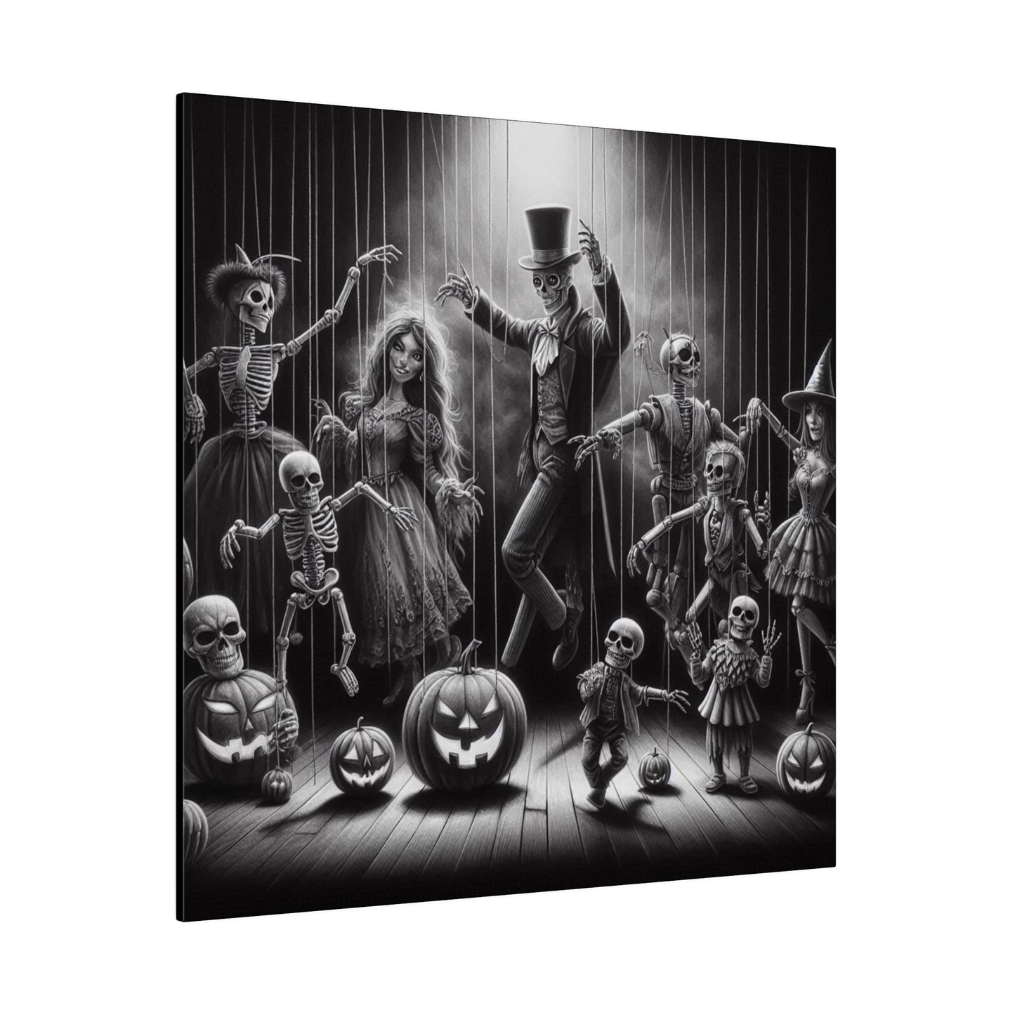 Halloween Marionettes Canvas Print