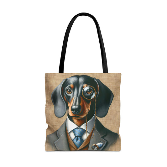 Mr Dachshund Tote Bag (AOP)