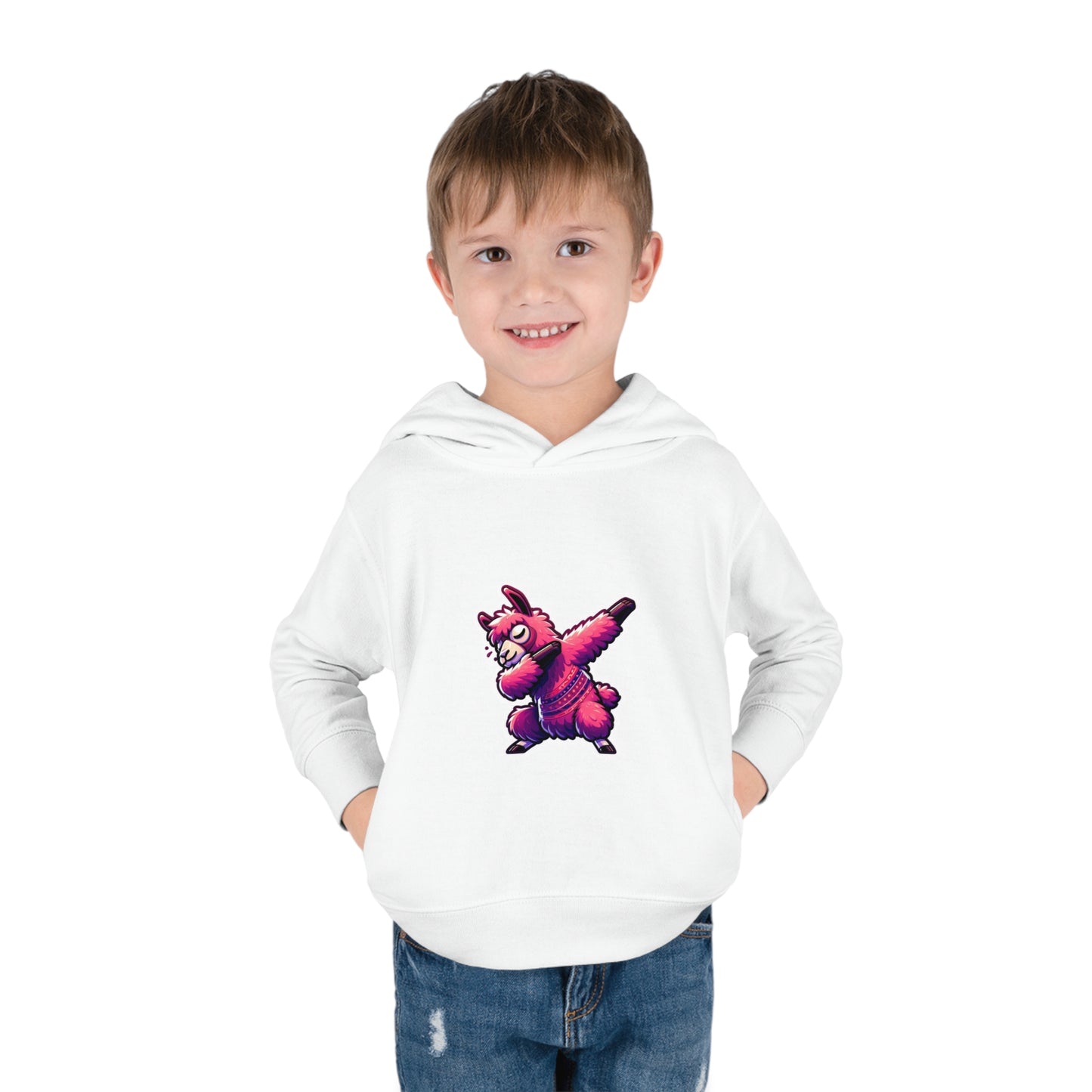 Dabbing Llama Toddler Pullover Fleece Hoodie