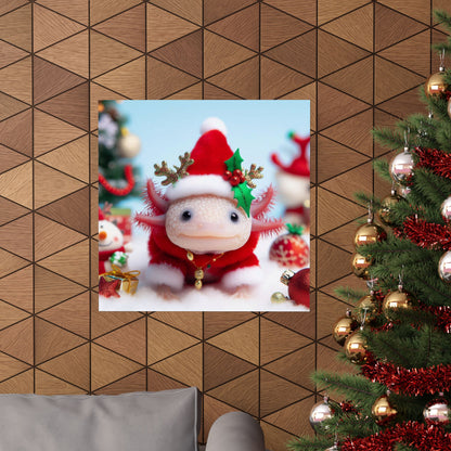 Axolotl Christmas Poster