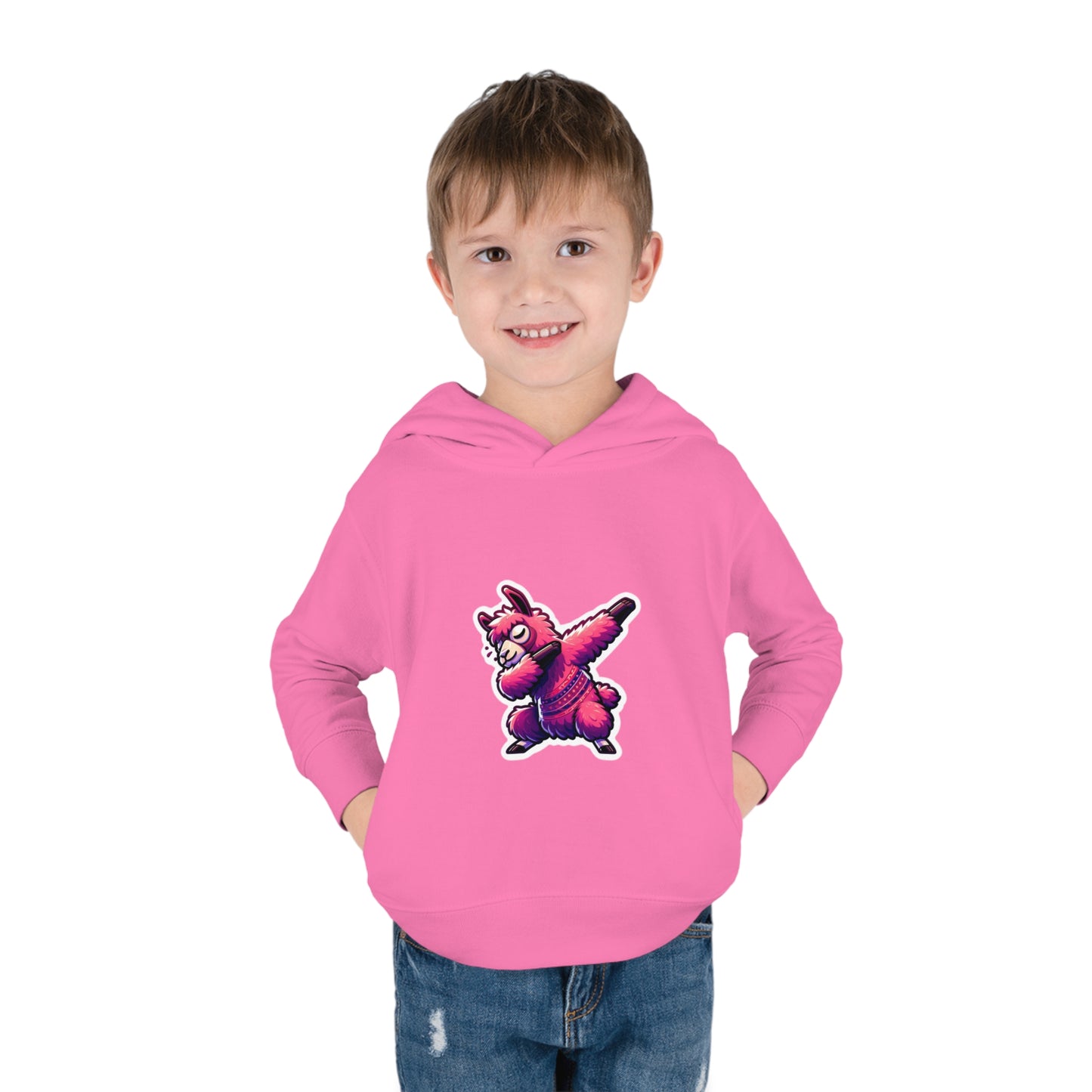 Dabbing Llama Toddler Pullover Fleece Hoodie