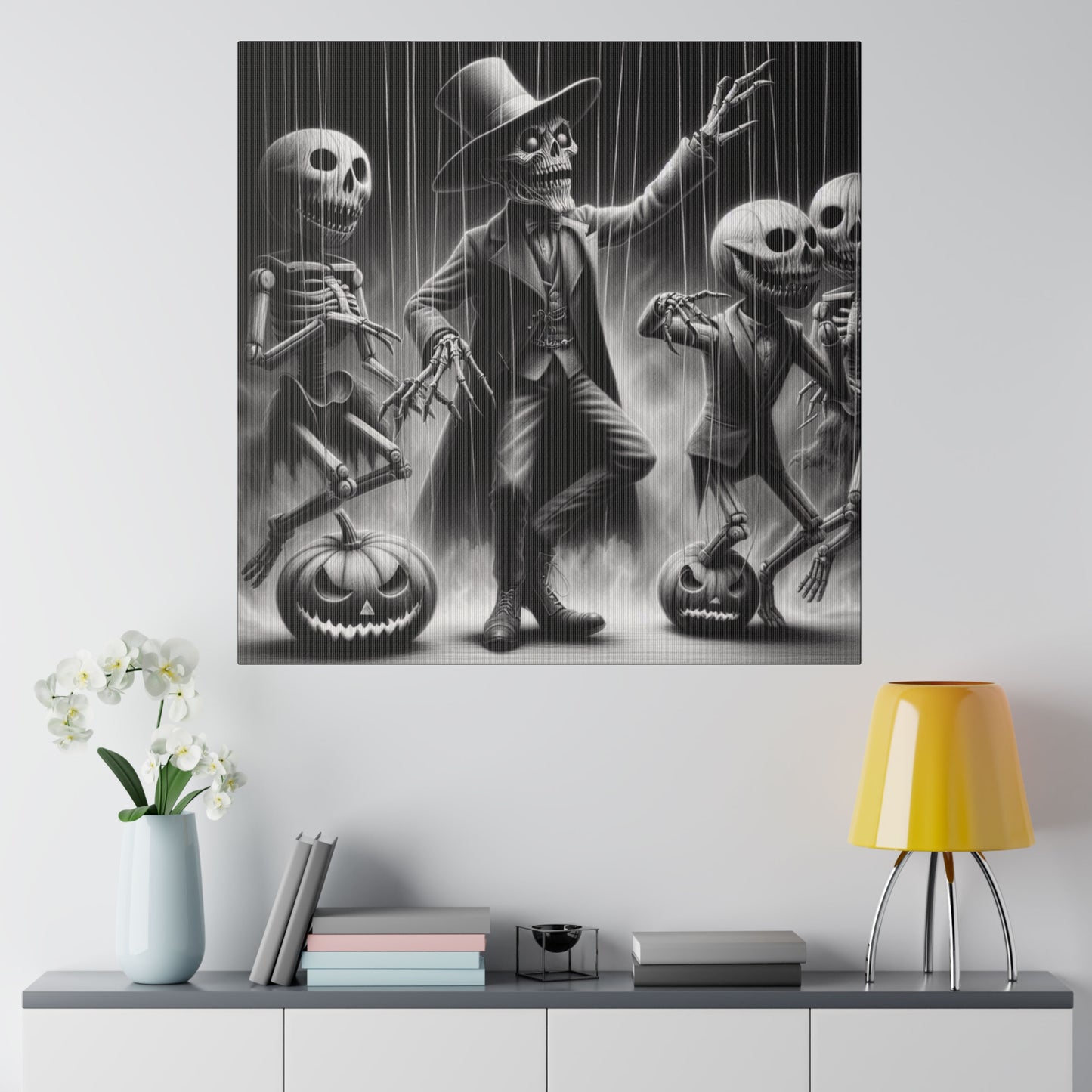 Halloween Marionettes Canvas Print