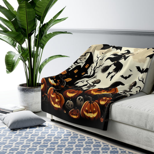 Halloween Collection Sherpa Fleece Blanket