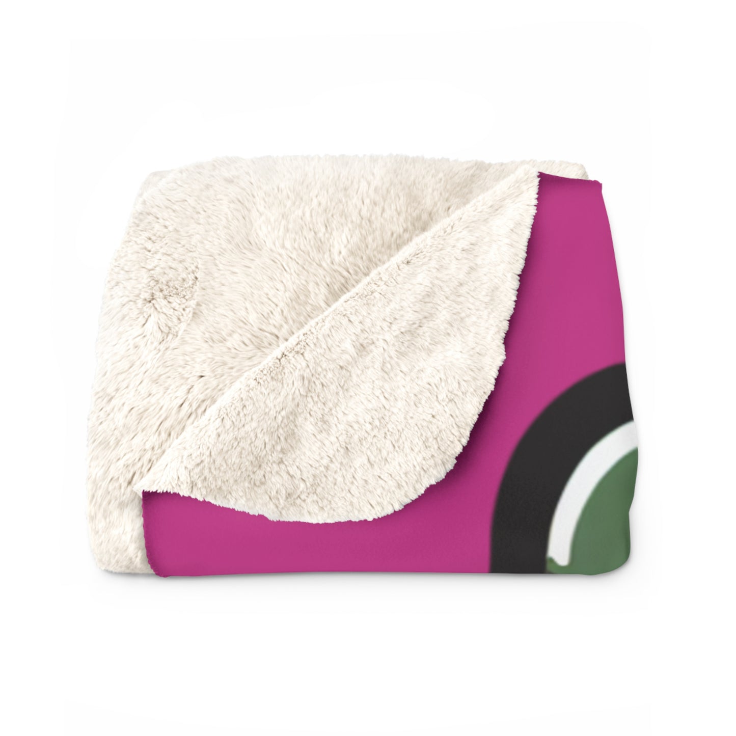 Frankie Pink Halloween Collection Sherpa Fleece Blanket